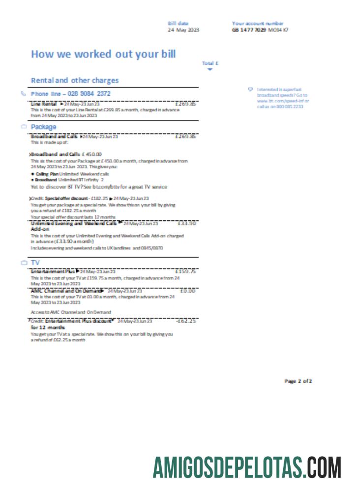 Projeto de lei de serviços públicos da BT, página 2 SCR modelo